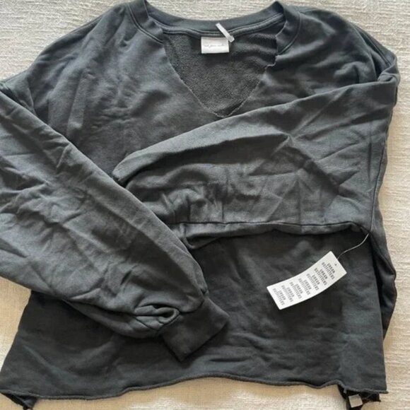 Urban Outfitters Out From Under Notch Neck Sweatshirt - Black - Picture 4 of 6